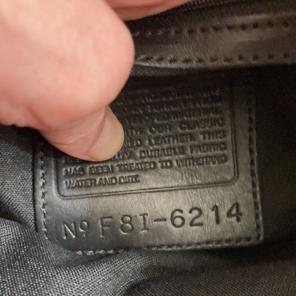 Coach vintage neoprene and leather tote bag - Picture 13 of 13